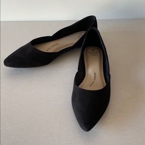 Black Suede Flats